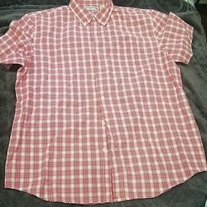 NWOT Dockers | Red & White | Plaid | Short Sleeve